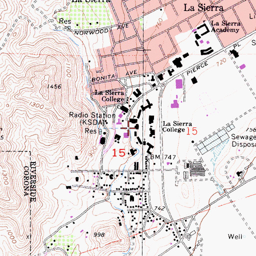 Topographic Map of Stahl Center, CA