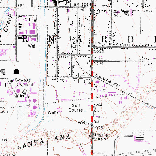 Topographic Map of Castle Rock Christian Fellowship Baptist Church, CA
