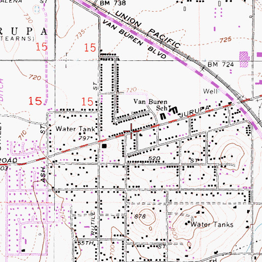 Topographic Map of Chinese Alliance Church, CA