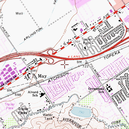 Topographic Map of Haven Ministries, CA