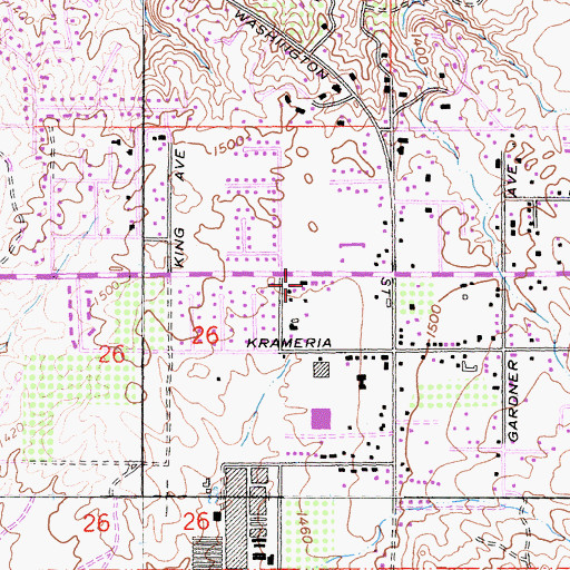 Topographic Map of His Upper Room Church, CA