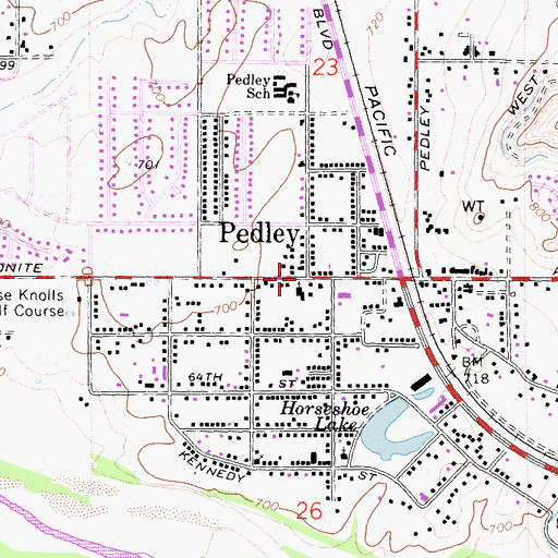 Topographic Map of Jubilee Assembly of God, CA