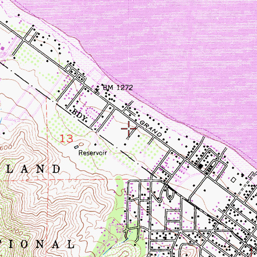Topographic Map of Lakeland Childrens Center, CA