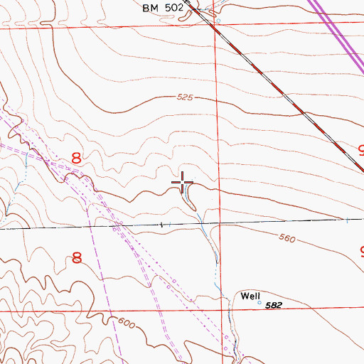 Topographic Map of Martinez Creek, CA