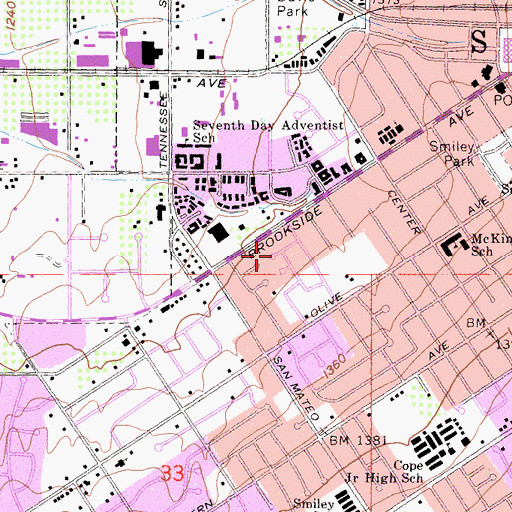 Topographic Map of Roads to Learning School, CA