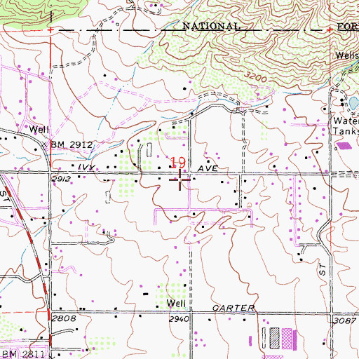 Topographic Map of Tree of Life Academy, CA