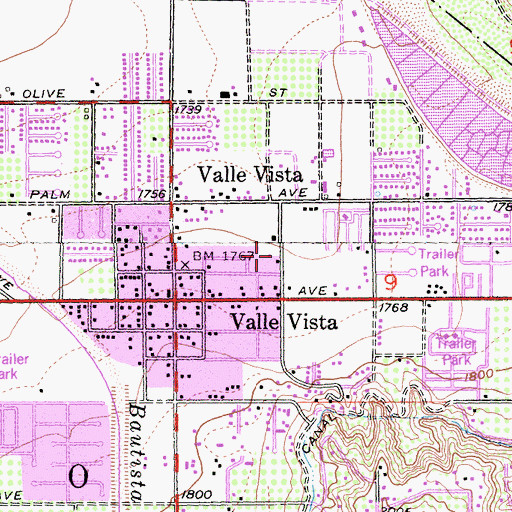 Topographic Map of Truth Christian Academy, CA