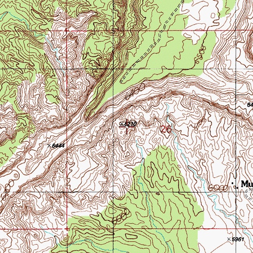 Topographic Map of Pivahn-hon-kya-pi, AZ