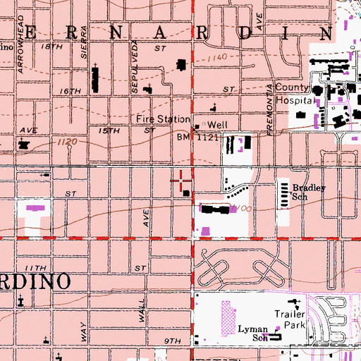 Topographic Map of Shea Health Center, CA