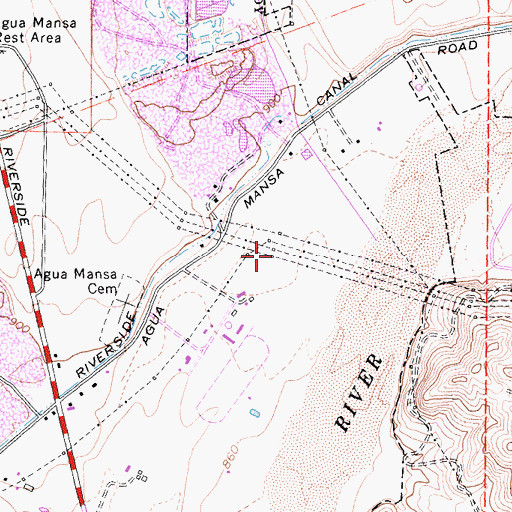 Topographic Map of Colton-San Bernardino Sewage Treatment Plant, CA