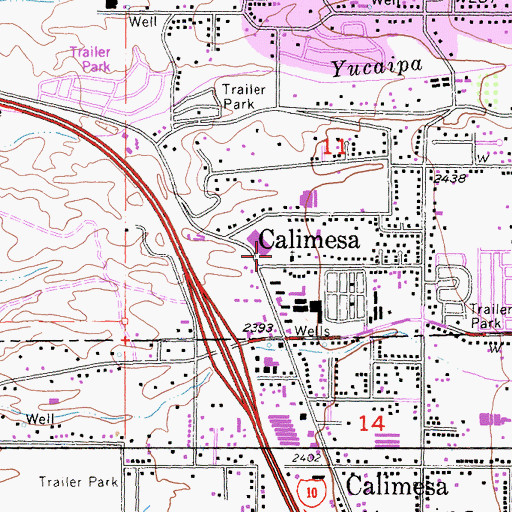 Topographic Map of Advanced Education Services of Live Oak, CA
