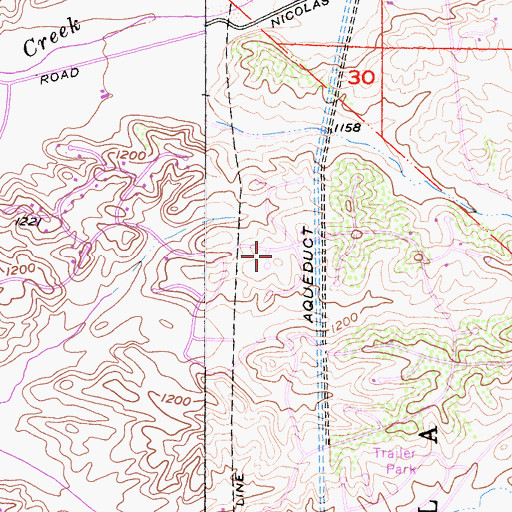 Topographic Map of At Your Pace Education Center, CA