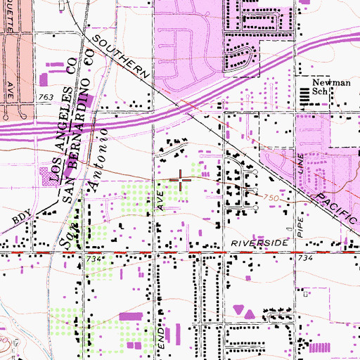 Topographic Map of By His Grace Christian Academy, CA