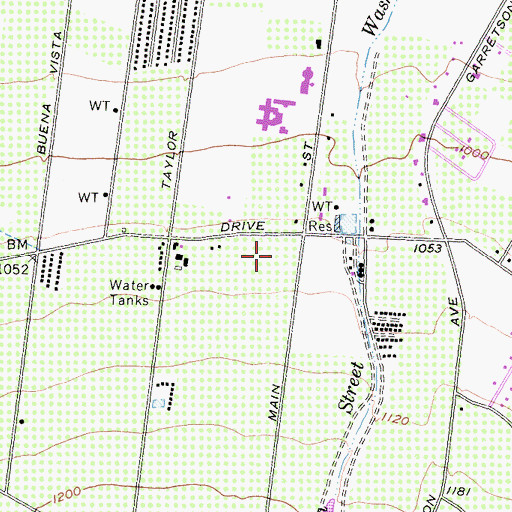 Topographic Map of Calvary Chapel Christian Academy, CA