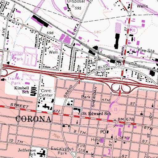 Topographic Map of Childrens World Learning Center, CA