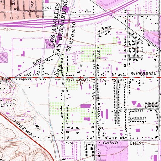 Topographic Map of Childtime Learning Center, CA