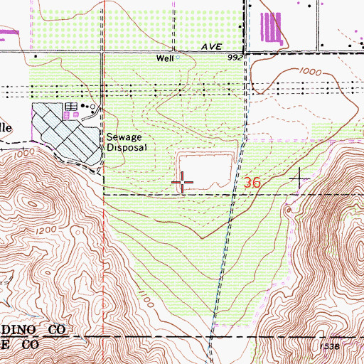 Topographic Map of D'Arcy Elementary School, CA
