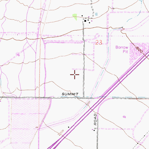 Topographic Map of David W Long Elementary School at Hunters Ridge, CA