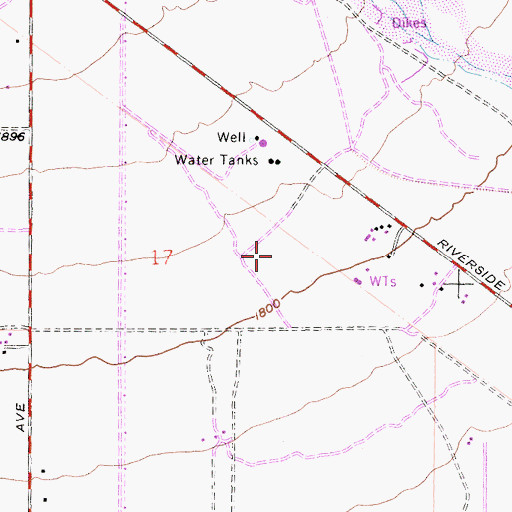 Topographic Map of Doctor Edward M Fitzgerald Elementary School, CA