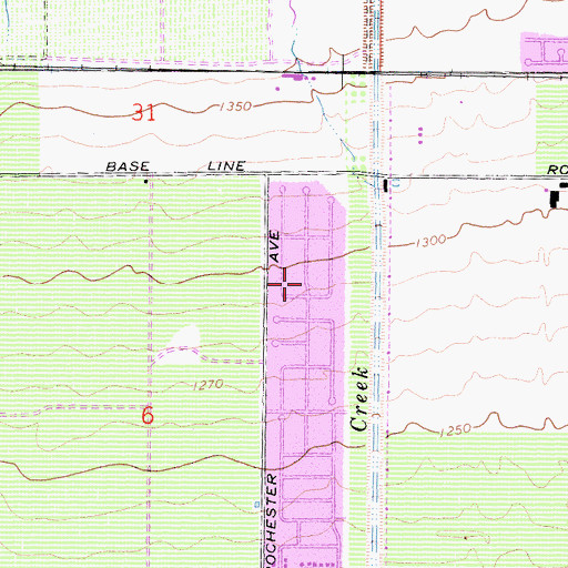 Topographic Map of Etiwanda Academy, CA