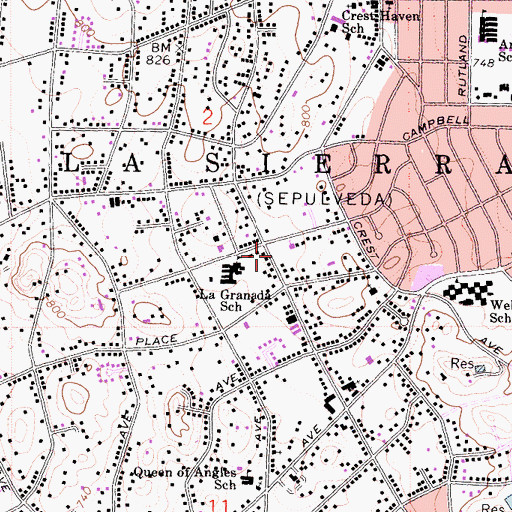 Topographic Map of Faith Christian Academy, CA