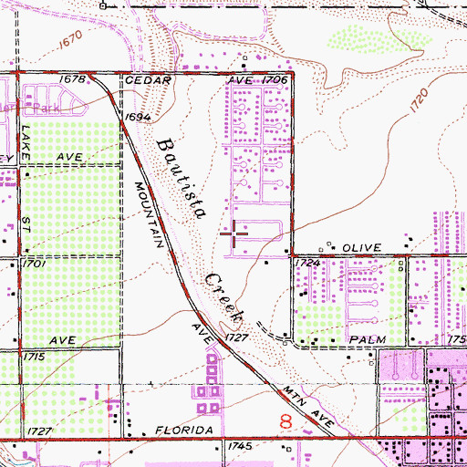 Topographic Map of Fleet Adventure School, CA