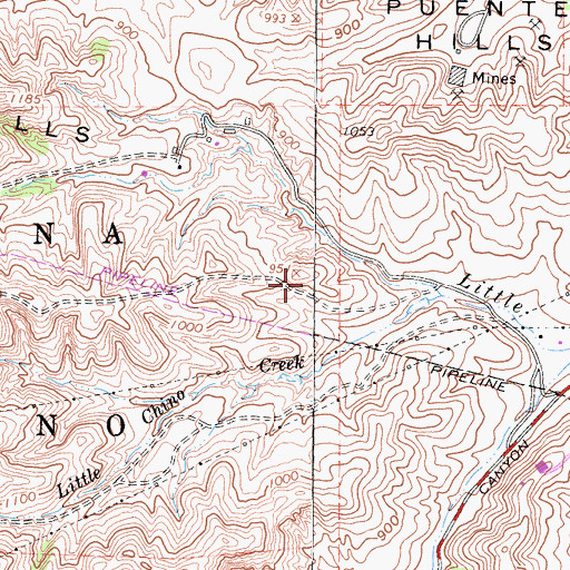 Topographic Map of Hidden Trails Elementary School, CA