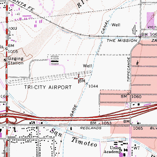 Topographic Map of La Petite Academy, CA