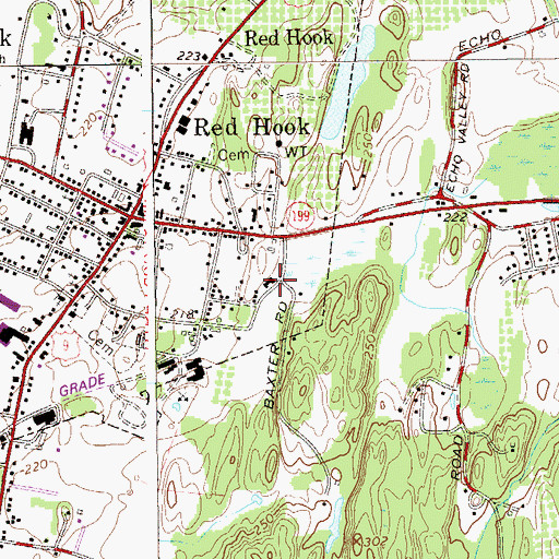Topographic Map of Northern Dutchess Christian School, NY