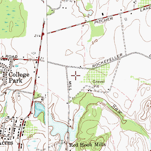 Topographic Map of Mill Road Primary School, NY