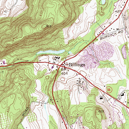 Topographic Map of Brendon Montessori School, NY