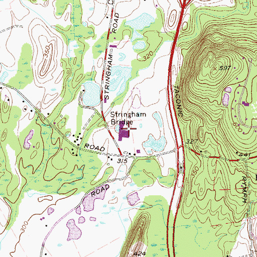 Topographic Map of LaGrange Middle School, NY