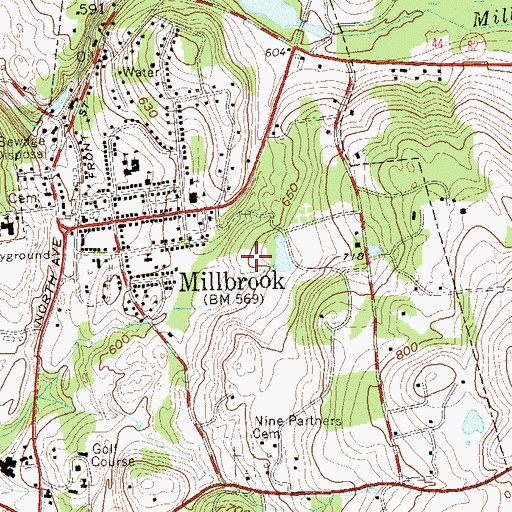 Topographic Map of Alden Place Elementary School, NY