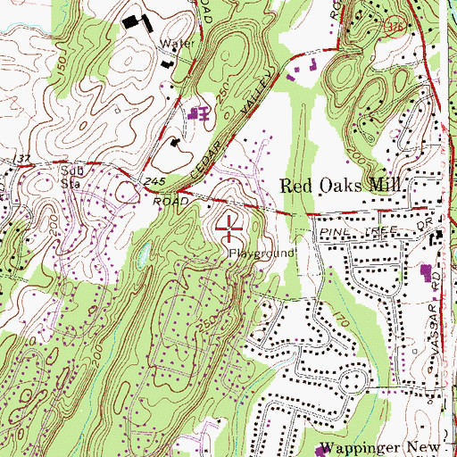 Topographic Map of Faith Christian Academy, NY
