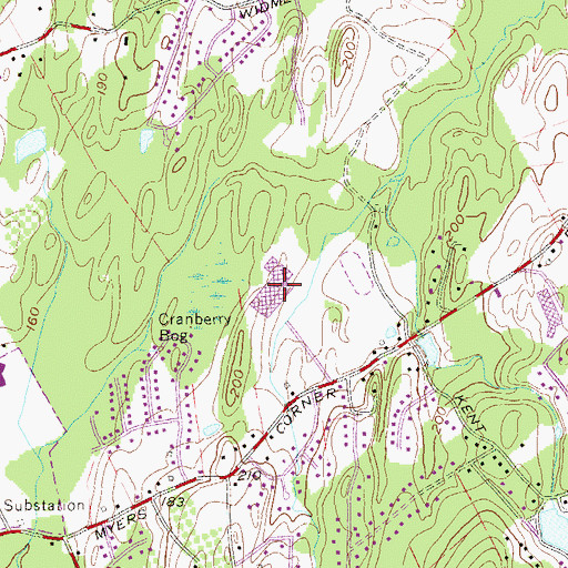 Topographic Map of Roy C Ketchum Senior High School, NY