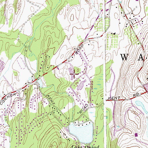 Topographic Map of Myers Corners School, NY