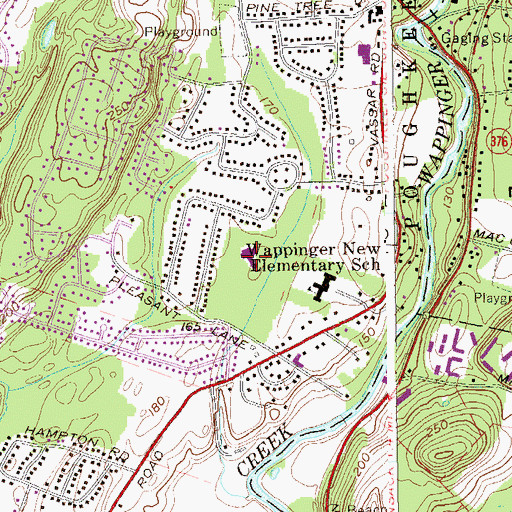 Topographic Map of Kinry Road Elementary School, NY