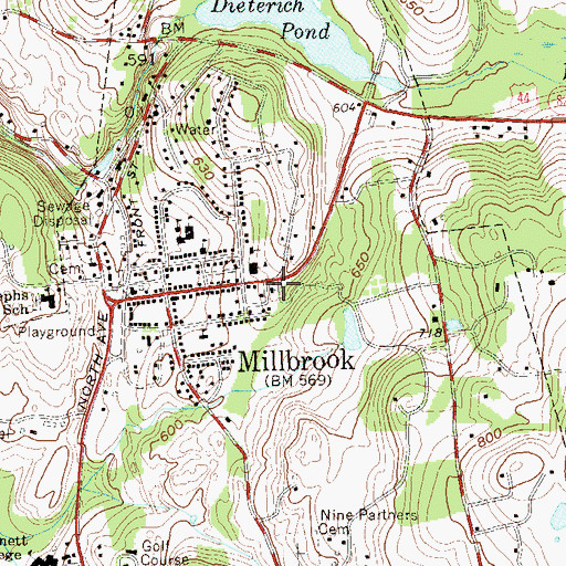 Topographic Map of Grace Episcopal Church, NY