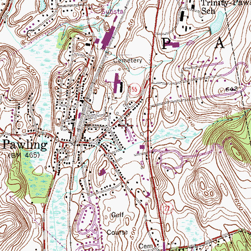 Topographic Map of Holy Trinity Episcopal Church, NY