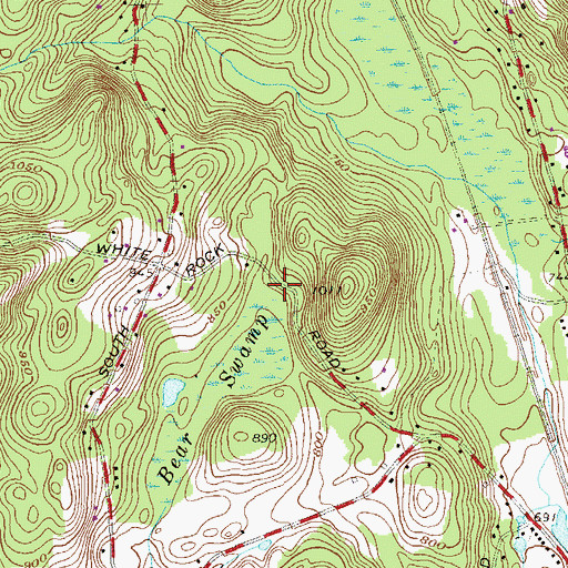 Topographic Map of Faith Bible Fellowship Church, NY