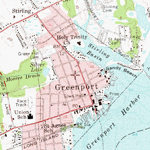 Topographic Map of Floyd Memorial Library, NY