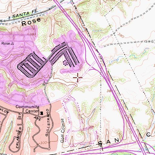 Topographic Map of First Baptist Church of San Diego, CA