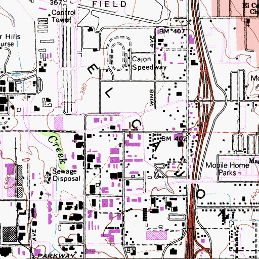 Topographic Map of Foothills Church, CA