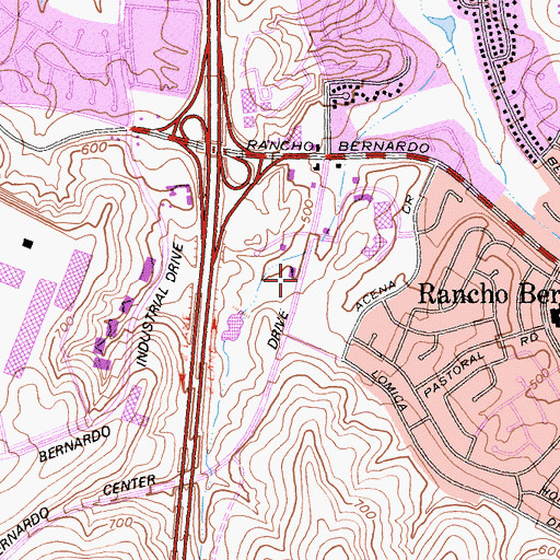 Topographic Map of Global Missions Fellowship Church, CA
