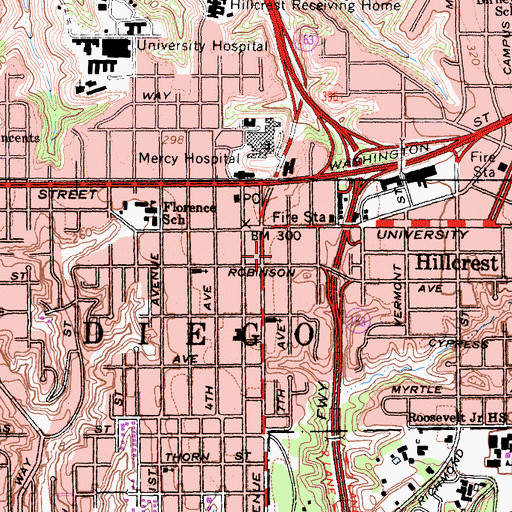 Topographic Map of Global Partners Church, CA