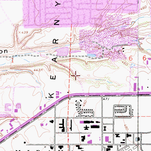 Topographic Map of Glory Christian Church of San Diego, CA