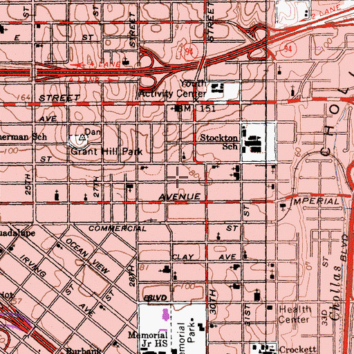 Topographic Map of Gods Saving Station, CA