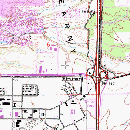Topographic Map of Good People Church, CA