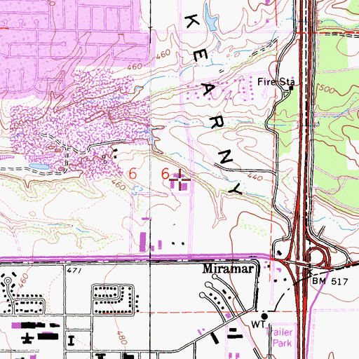Topographic Map of Ambassadors Christian Center, CA