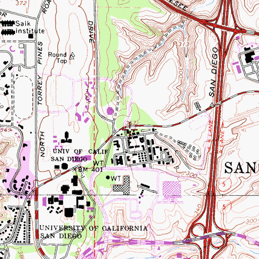 Topographic Map of Charles Lee Powell Structural Components Laboratory, CA